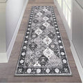 HEBE Hallway Runner Rug 2'x6' Washable Vintage Distressed Area Rugs Non Slip by HEBE