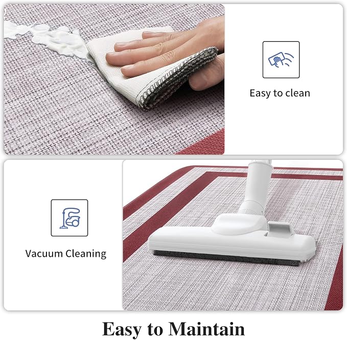 Mattitude Kitchen Mats Set of 2 Cushioned Rugs Anti-Fatigue Mats - Image 4