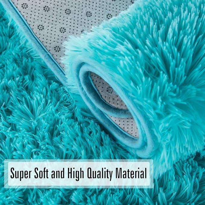 Andecor Soft Fluffy Bedroom Rugs, 5 x 8 Feet Indoor Shaggy Plush Area Rug - Image 6