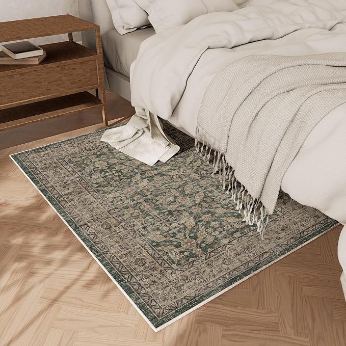 Boho Washable Kitcheh Rug for Entryway: Door Mat Indoor Entrance 2x3 Small - Image 2