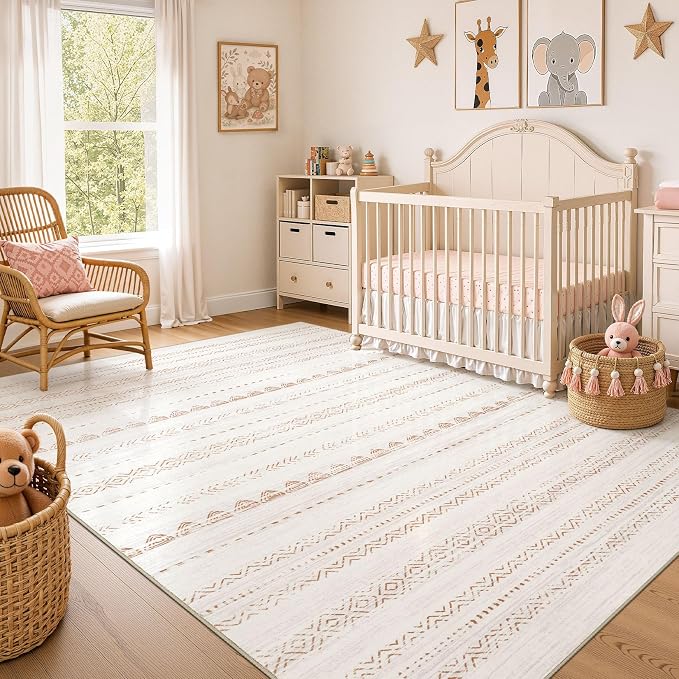 Area Rug Living Room Rugs: 12x18 Large Soft Machine Washable Boho Moroccan - Image 7