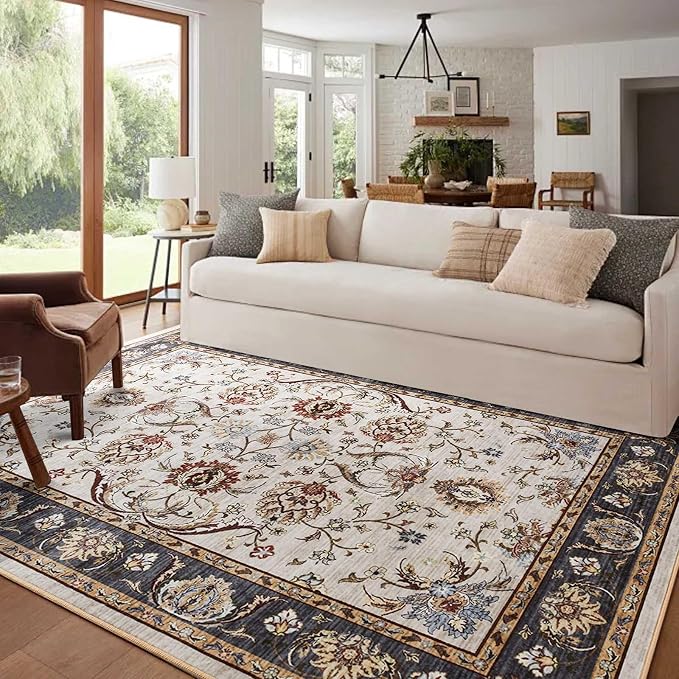 5x7 Ft Machine Washable Area Rugs by Cuzwlovita
