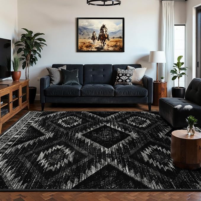 BESTSWEETIE Area Rug 8x10 Rug Machine Washable Non-Slip Low Pile Print Pattern - Image 9