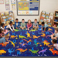 5x7 ABC Classroom Rug for Kids Playroom, Alphabet Rug by Unknown