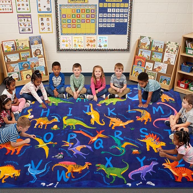 4x6 ABC Classroom Rug for Kids Playroom, Alphabet Rug by Unknown