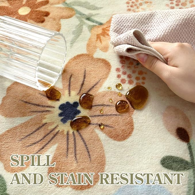 Lahome Floral Kitchen Runner Rug, 2x5 Rug Runners - Image 6
