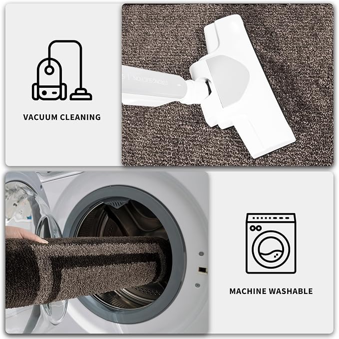 PURRUGS Dirt Trapping Door Mat 24" x 70", Non-Slip Machine Washable Entryway Rug - Image 7
