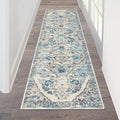 HEBE Hallway Runner Rug 2'x6' Washable Vintage Distressed Area Rugs Non Slip by HEBE