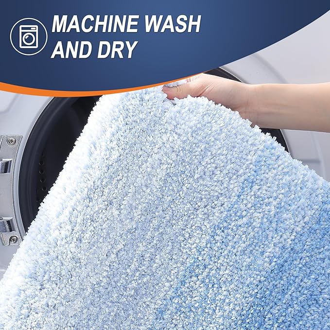 OLANLY Large Bathroom Rugs Mat 50x30, Extra Soft Absorbent Microfiber Bath Rugs - Image 6
