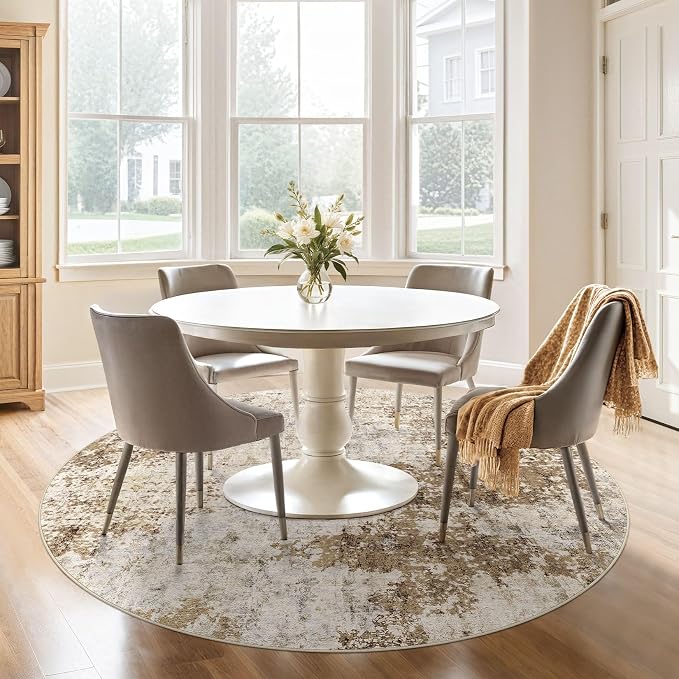 6ft Round Area Rug Living Room Rugs - Image 7