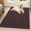 Smiry Dog Door Mat for Muddy Paws 40x32, Absorbent Dirt Trapper, Non-Slip by Smiry