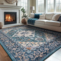 Lessymo 8 x 10 Area Rugs for Living Room, Machine Washable Area Rugs Boho Faux by Lessymo