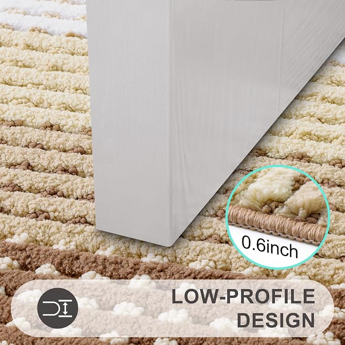 Kitinjoy Indoor Outdoor Door Mat, 59x24 Non-Slip Absorbent Dirt Trapper - Image 4