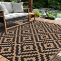Outdoor Patio Plastic Straw Rug by Kalafun