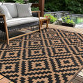 Outdoor Patio Plastic Straw Rug by Kalafun