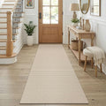 KOZYFLY Cotton Runners for Hallway 2.5'x8', Washable Runner Rug, Woven Non Slip by KOZYFLY