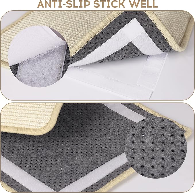 Graciadeco White Cat Scratching Mat Sisal, 2 Packs Sisal Fabric Large Cat - Image 3