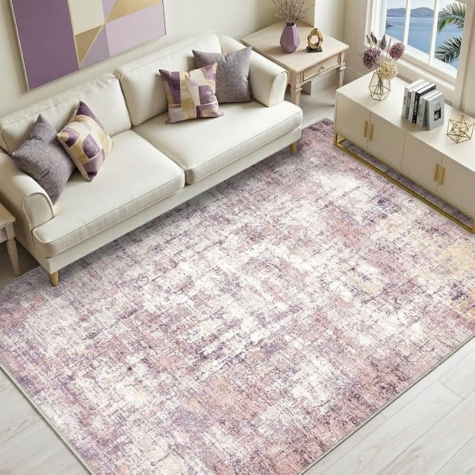 3x5 Area Rugs Washable Living Room Rug-No Slip Soft Carpets Modern Abstract - Image 7