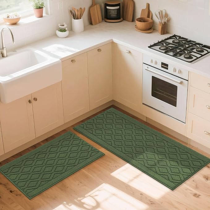 COSY HOMEER 48x20 Inch/30X20 Inch Kitchen Rug Mats Made of 100% Polypropylene 2 - Image 8
