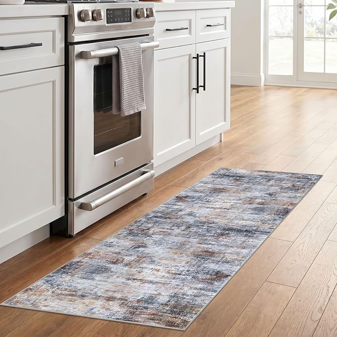 IOHOUZE Abstract Runner Rug 2x6 Ft Washable Runners - Image 2