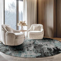 RELEANY Washable Area Rugs 8ft Non-Slip Modern Abstract Soft by RELEANY
