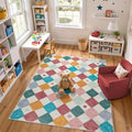 jinchan Macy 6x9 Kids Area Rug for Classroom Modern Colorful Nursery Rug by JINCHAN
