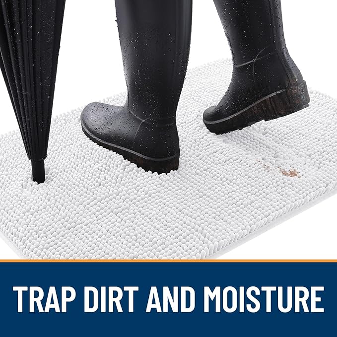OLANLY Dog Door Mat for Muddy Paws 59x24, Absorbs Moisture and Dirt, Absorbent - Image 2