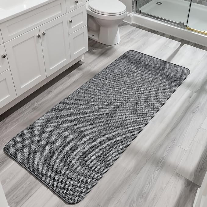Bosap Bath Mat, Ultra Thin Bathroom Runner Rugs, Large Bath Mats by BosapDirect
