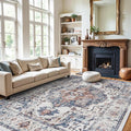 Washable Large 9x12 Area Rug: Living Room Oriental Non Slip Soft Rugs Indoor by HYHAOYUNLAI