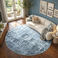 6Ft Round Area Rugs for Living Room, Soft Non-Slip Washable Rugs Modern by Cuzwlovita