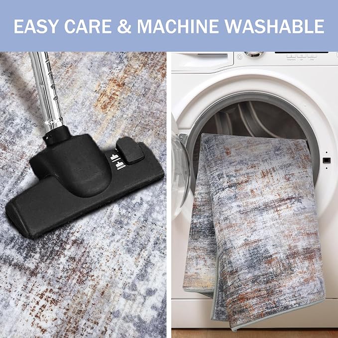 IOHOUZE Abstract Area Rugs 9x12 Ft Washable Large Rugs - Image 4