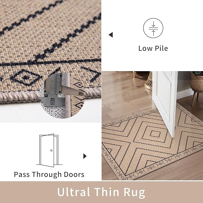 Tangsoo Easy Jute Rug 2x5 Washable Runner - Image 4