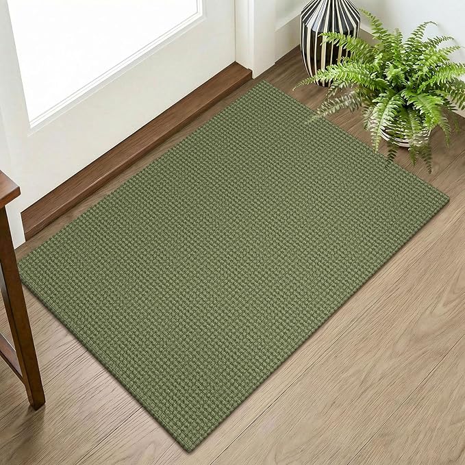 KOZYFLY Indoor Door Mat 2x3 ft Small Area Rugs Washable Front Door Mat Non Slip by KOZYFLY