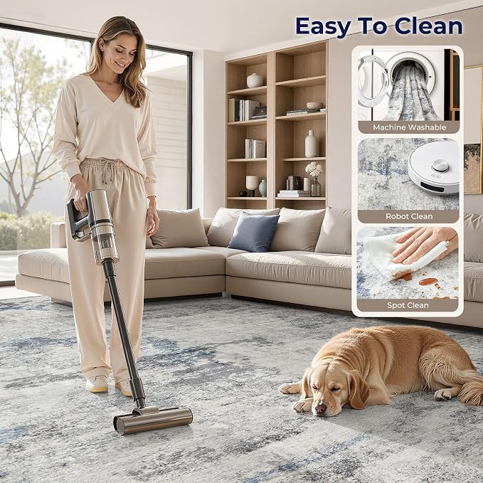 DMOYEST 8x10 Area Rug for Living Room, Washable & Non Slip Large Indoor Carpet - Image 6