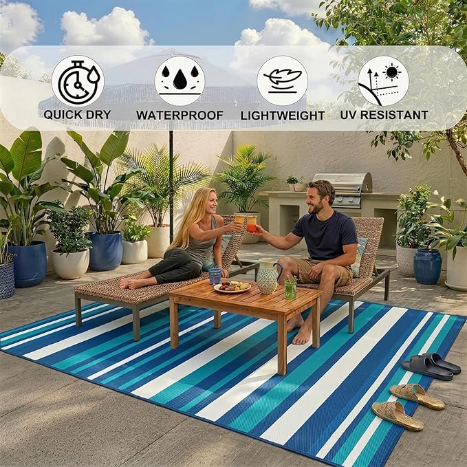 Outdoor Patio Rug Camping Essentials - Image 4