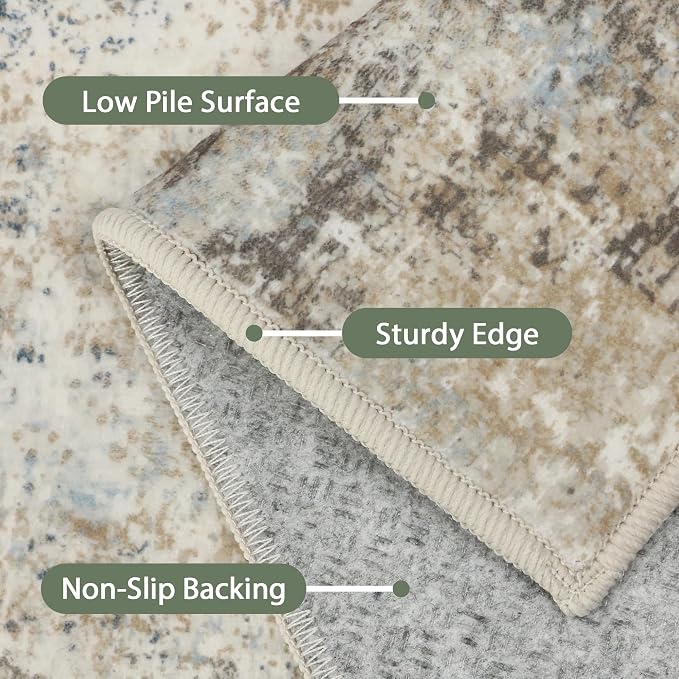 BEIMO Area Rugs 5x7 for Living Room Bedroom, Modern Abstract Machine Washable - Image 8