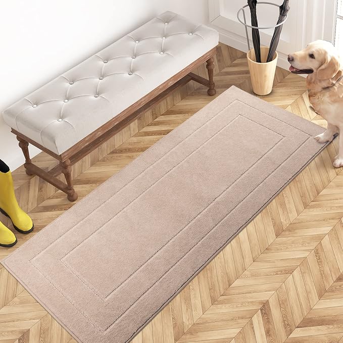 PURRUGS Dirt Trapping Door Mat 24" x 59", Non-Slip/Skid Machine Washable by PURRUGS