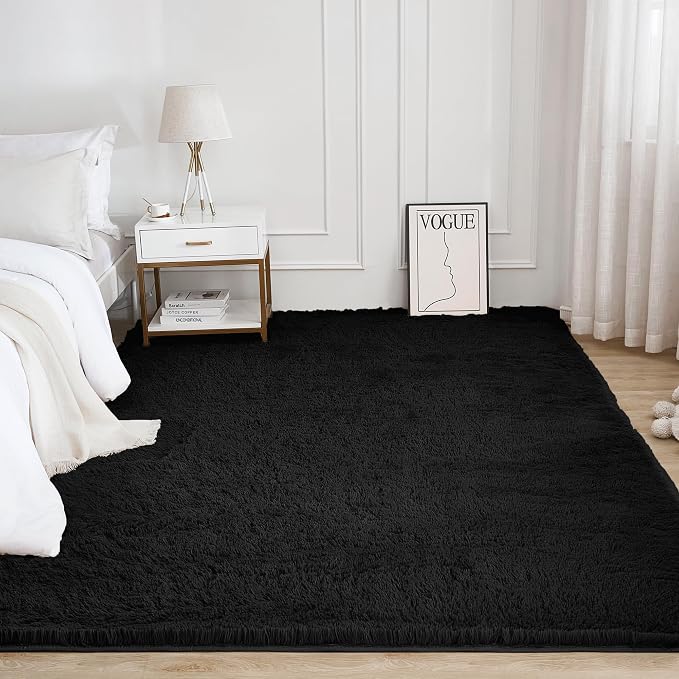 Litanika 6x9 Shag Area Rug for Living Room Bedroom, Non-Shedding Modern Indoor - Image 2