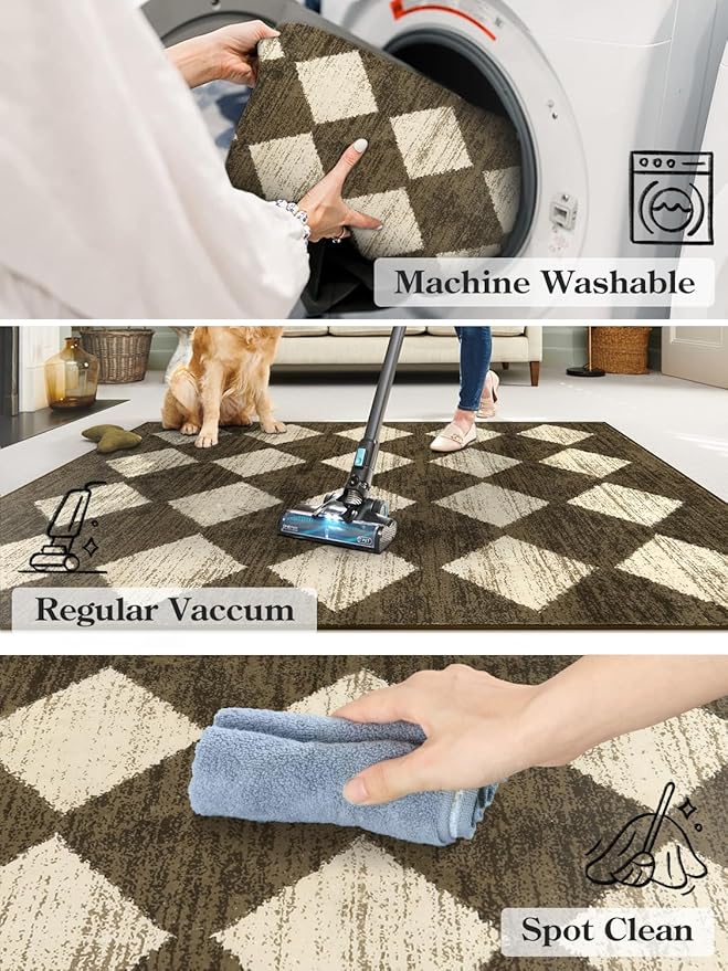 Lahome Zelie Small 2x3 Kitchen Rugs Non Slip, Machine Washable Entryway Rugs - Image 5