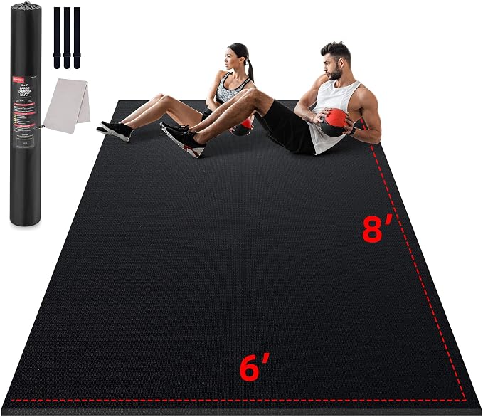 GymCope Large Exercise Mat for Home Workout, by GymCope