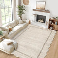 GarveeHome Scalloped Large Living Room Area Rug 8x10 by GarveeHome