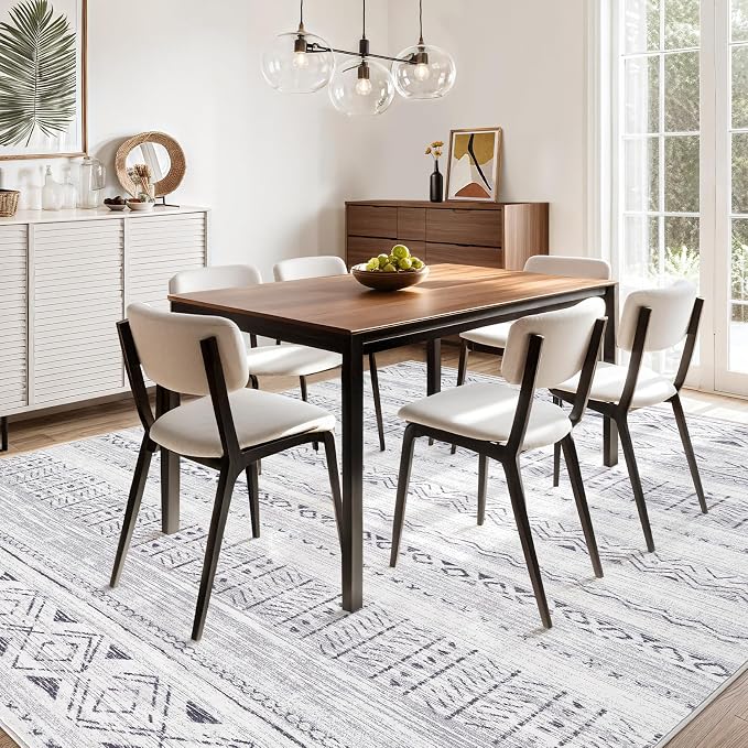 cotiled 9x12 Area Rugs Living Room Rug: Washable Boho Rugs - Image 7