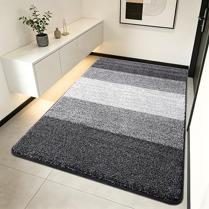 Kitinjoy Indoor Outdoor Door Mat, 70x35 Non-Slip Absorbent Dirt Trapper by Kitinjoy