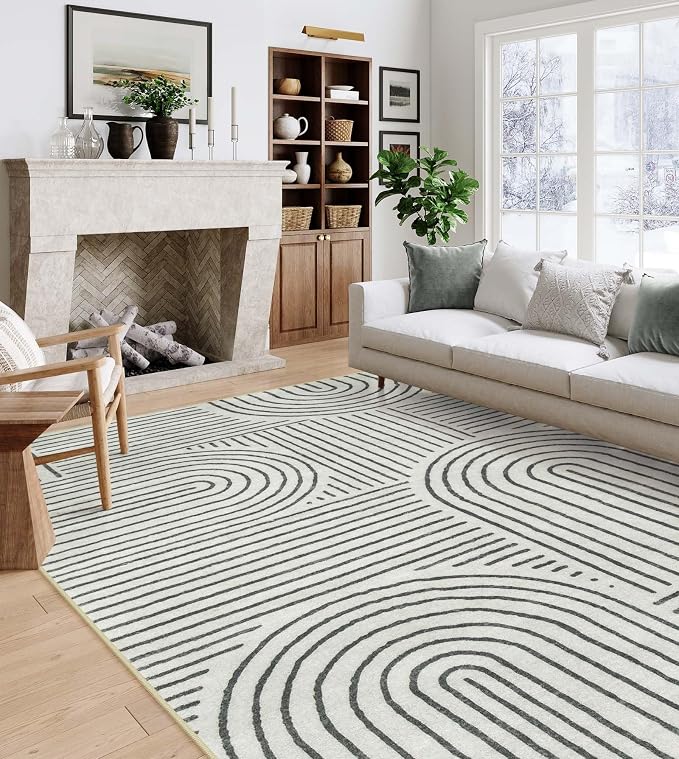 Lahome Abstract 10x14 Area Rugs - Image 4
