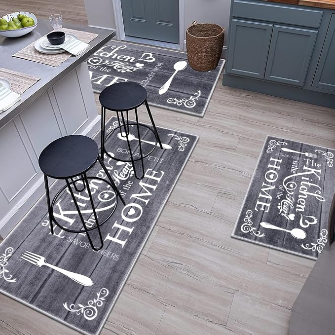 Vaukki Boho Kitchen Rug Sets 3 Pieces, Washable Kitchen Mats - Image 8