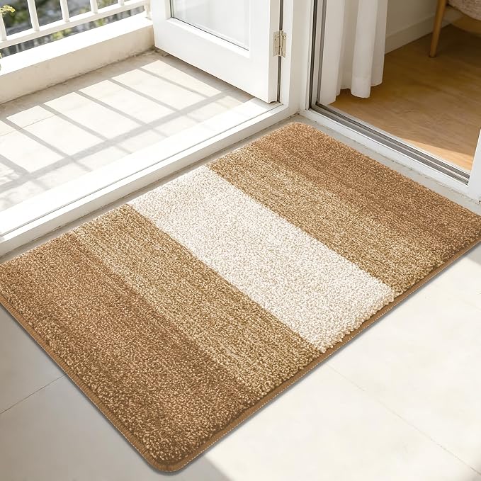 Kitinjoy Indoor Outdoor Door Mat, 44x32 Non-Slip Absorbent Dirt Trapper by Kitinjoy