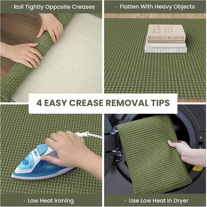 IOHOUZE Washable Exrea Long Hallway Runner Rug 3x14 Non Slip Rubber Backed - Image 2