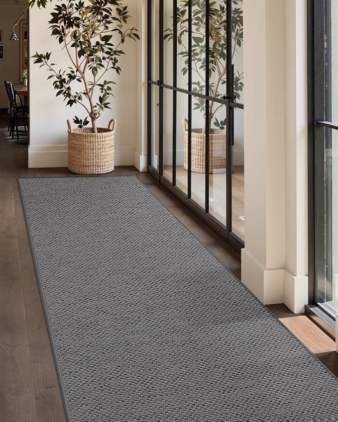 Color&Geometry Door Mat 2'4"x10' Runner Rug - Image 9
