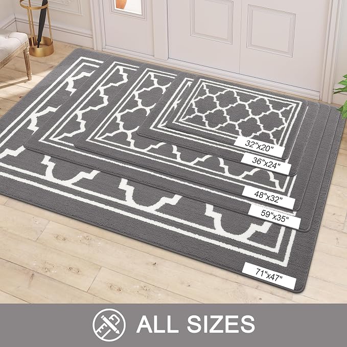Buganda Long Indoor Door Mat, Dirt-Resistant and Absorbent Doormat, Low Profile - Image 7
