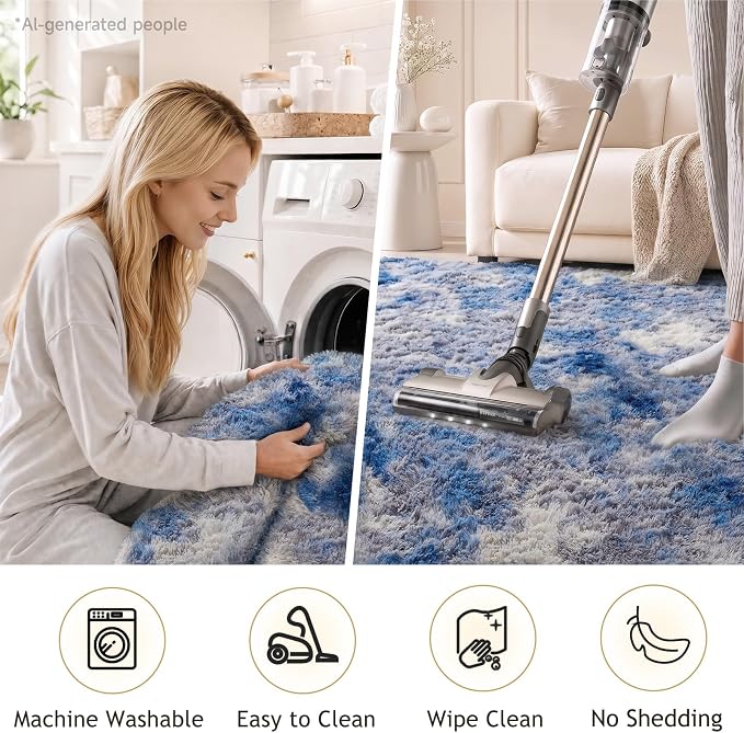 Ophanie 6x9 Blue and Gray Area Rugs - Image 6